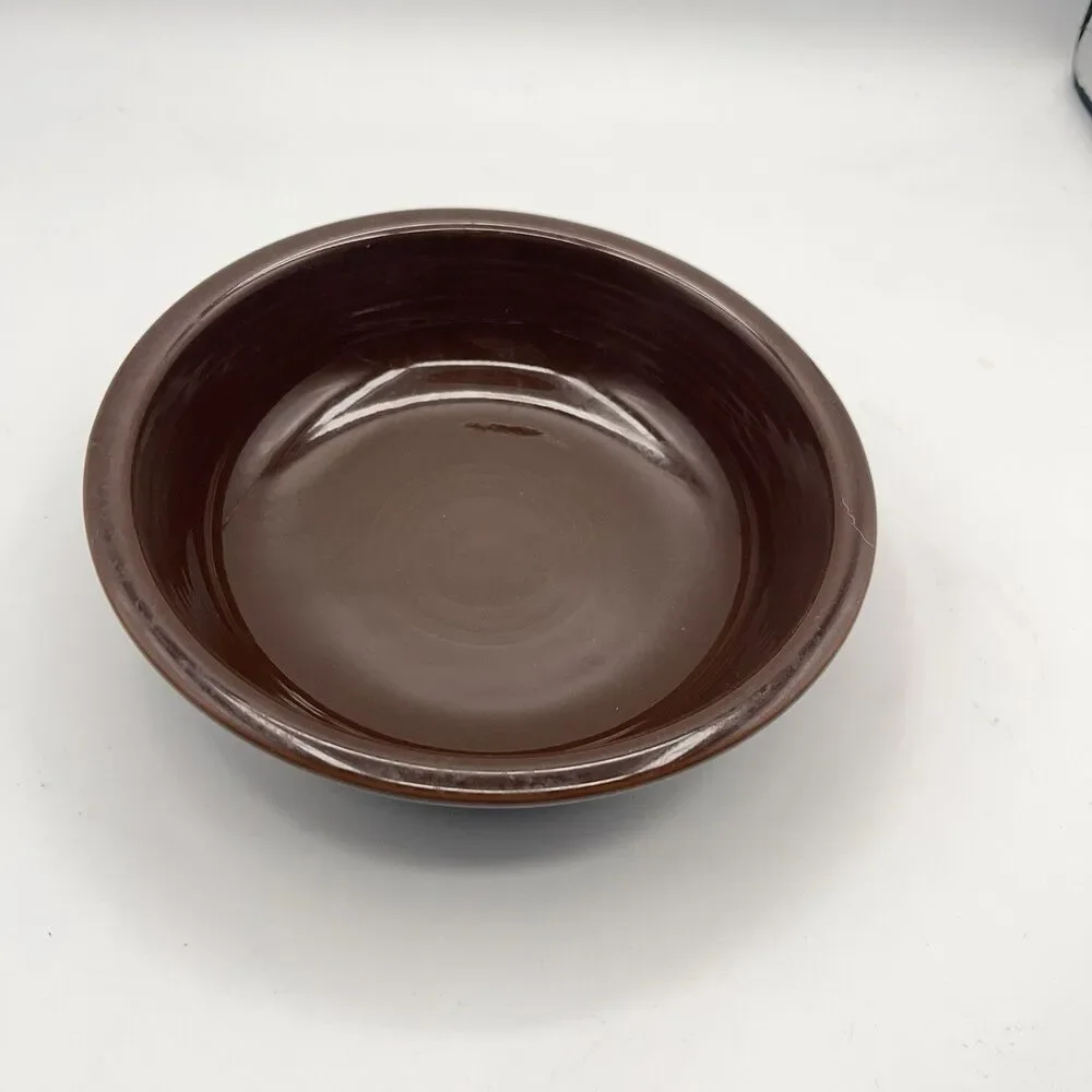 Homer Laughlin Fiesta Coupe Soup Bowl in Retired Chocolate Brown